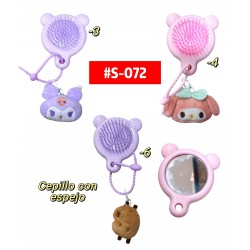 CEPILLO ESPEJO CON LLAVERO INFANTIL #S-072