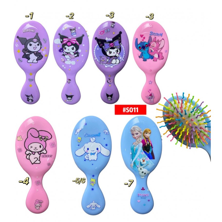 CEPILLO OVAL SANRIO/STITCH/FROZEN #S011