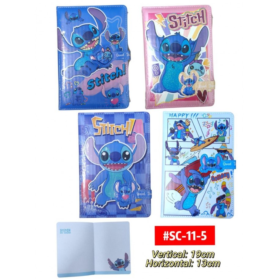 LIBRETA STITCH CIERRE MAGICO #SC-11-5