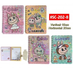 LIBRETA CIERRE MAGICO LABUBU #SC-202-8 PROMO
