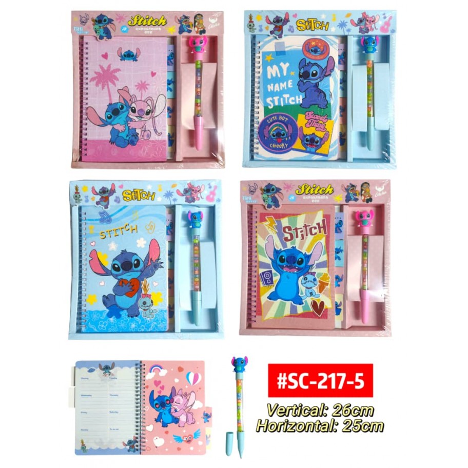 SET DE AGENDA STITCH #SC-217-5