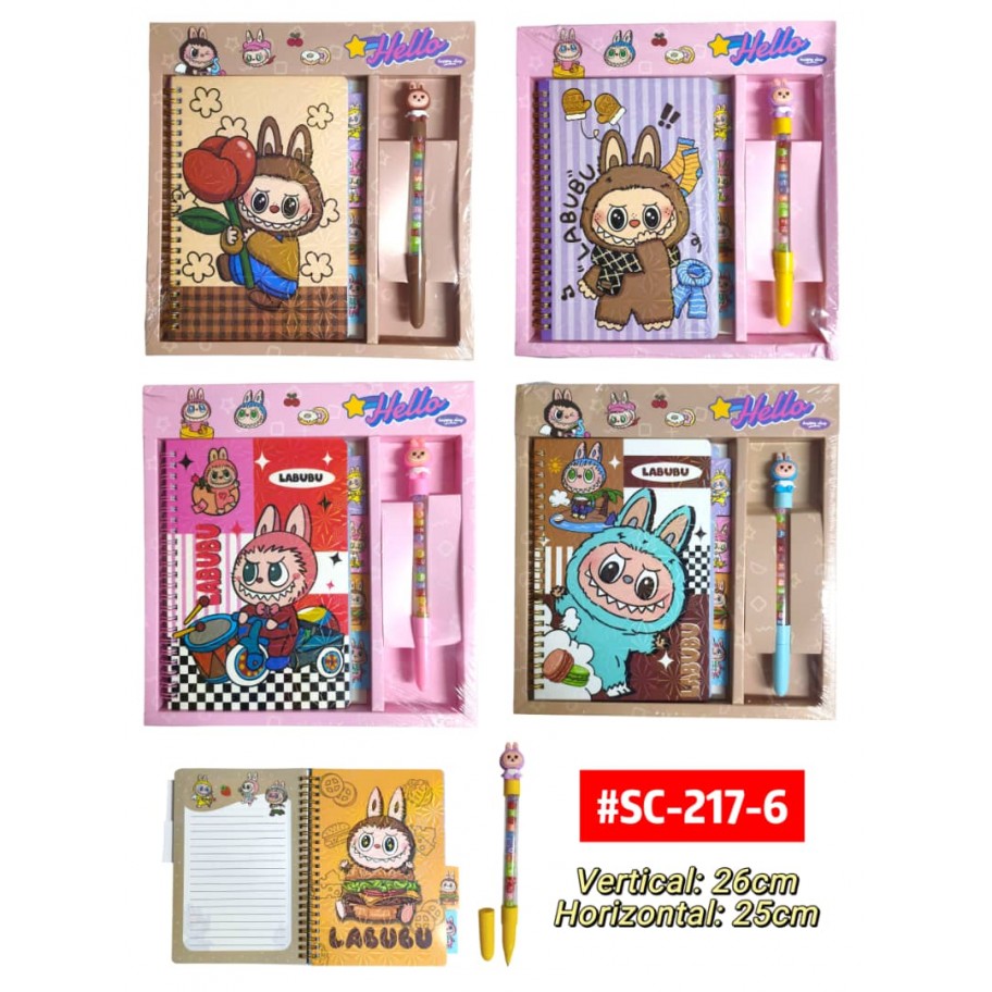 SET DE AGENDA LABUBU #SC-217-6