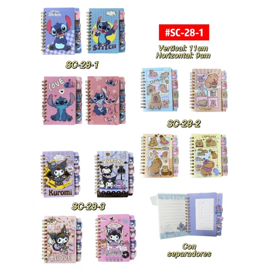 AGENDA STITCH CAPYBARA KUROMI #SC-28-1