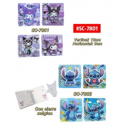 LIBRETA KUROMI STITCH #SC-7801