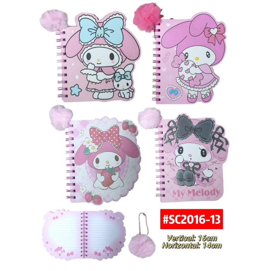 AGENDA MELODY CON POMPOM #SC2016-13