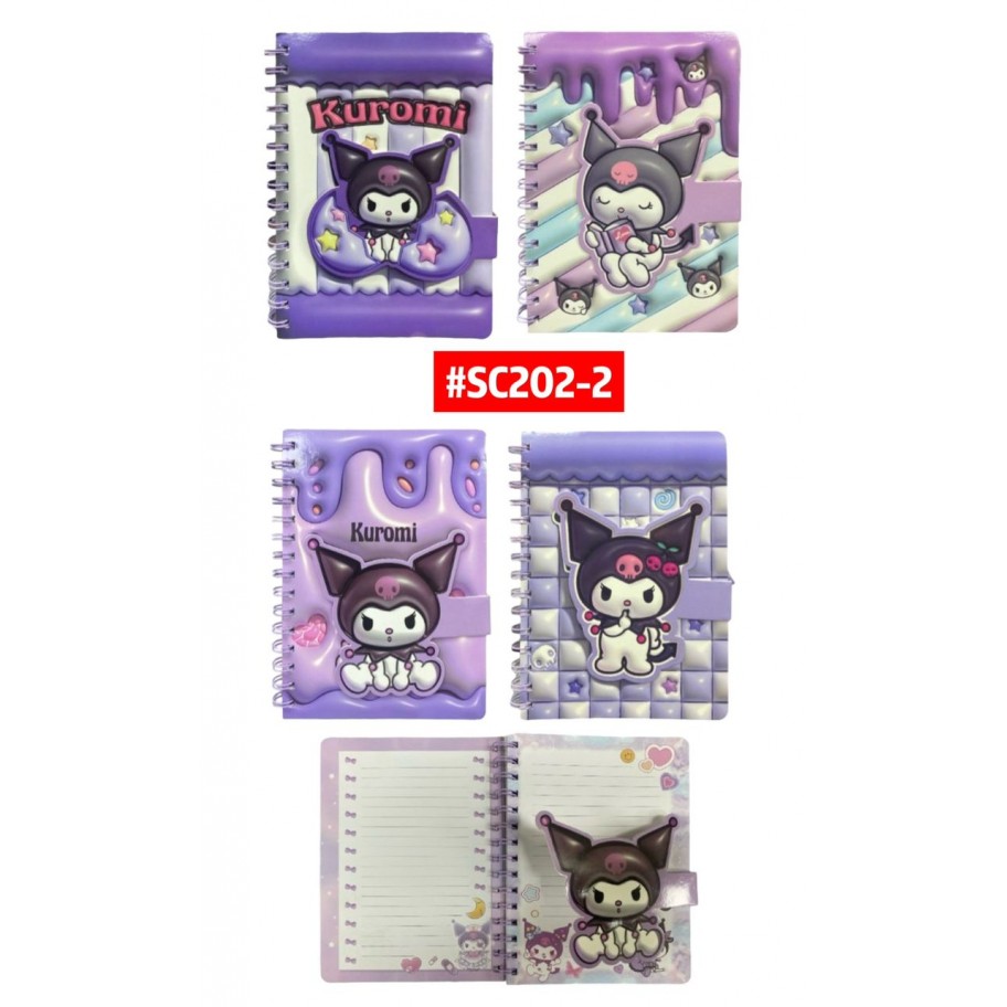 LIBRETA KUROMI CIERRE MAGICO #SC202-2