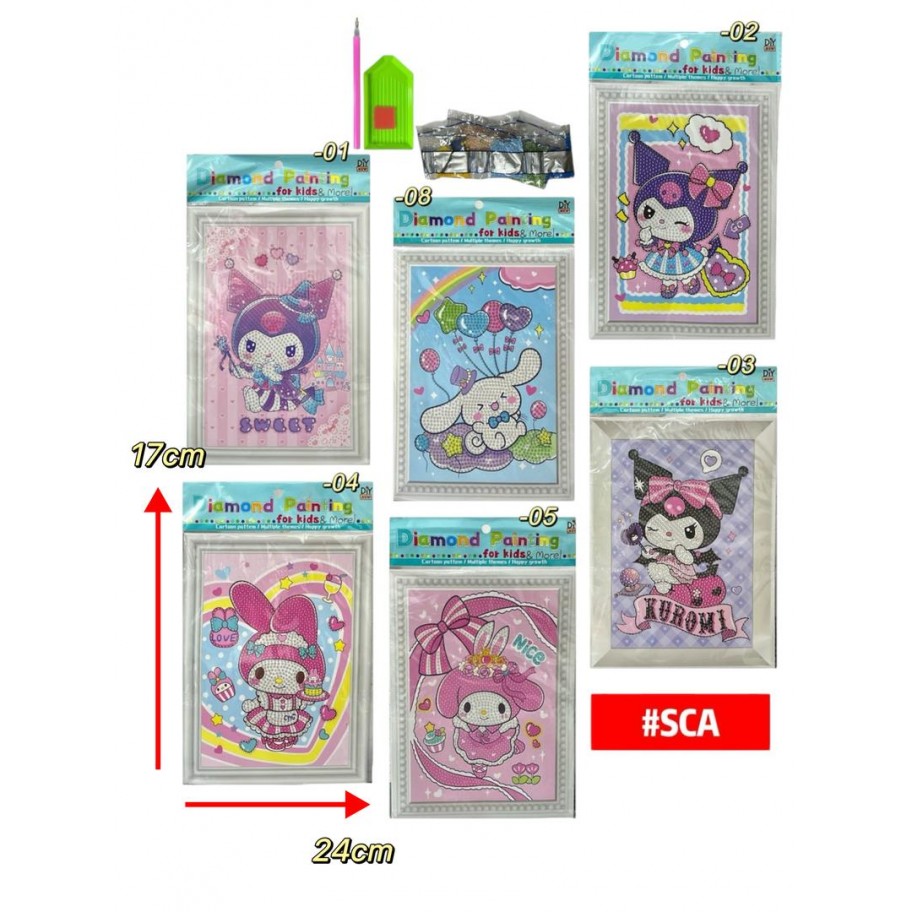 PINTURA DIAMANTE SANRIO 17x24cm #SCA