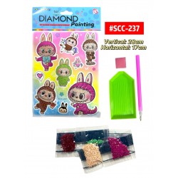 CALCOMANIA DIAMANTE LABUBU #SCC-237