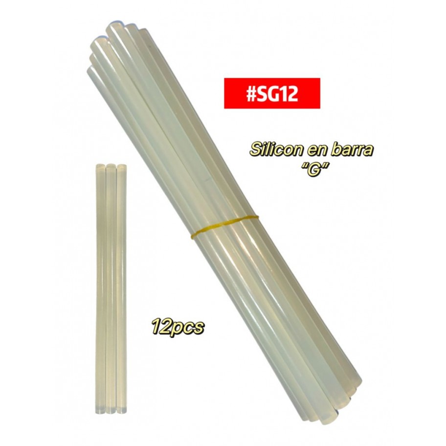 SILICON EN BARRA "G" 12uds #SG12