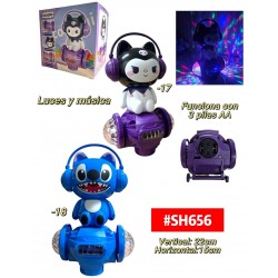 CARRITO CON LUCES Y MUSICA KUROMI STITCH #SH656 P.U