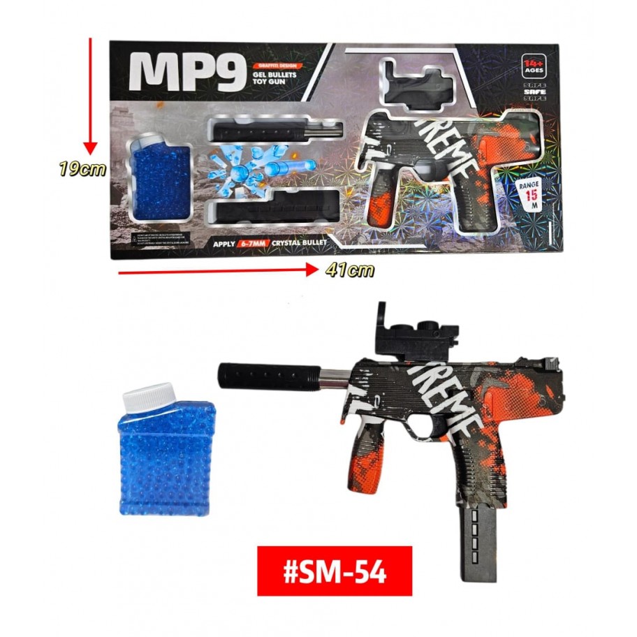PISTOLA HIDROGEL MP9 #SM-54