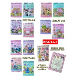 AGENDA CON STICKERS INFANTIL #SS173-4-1