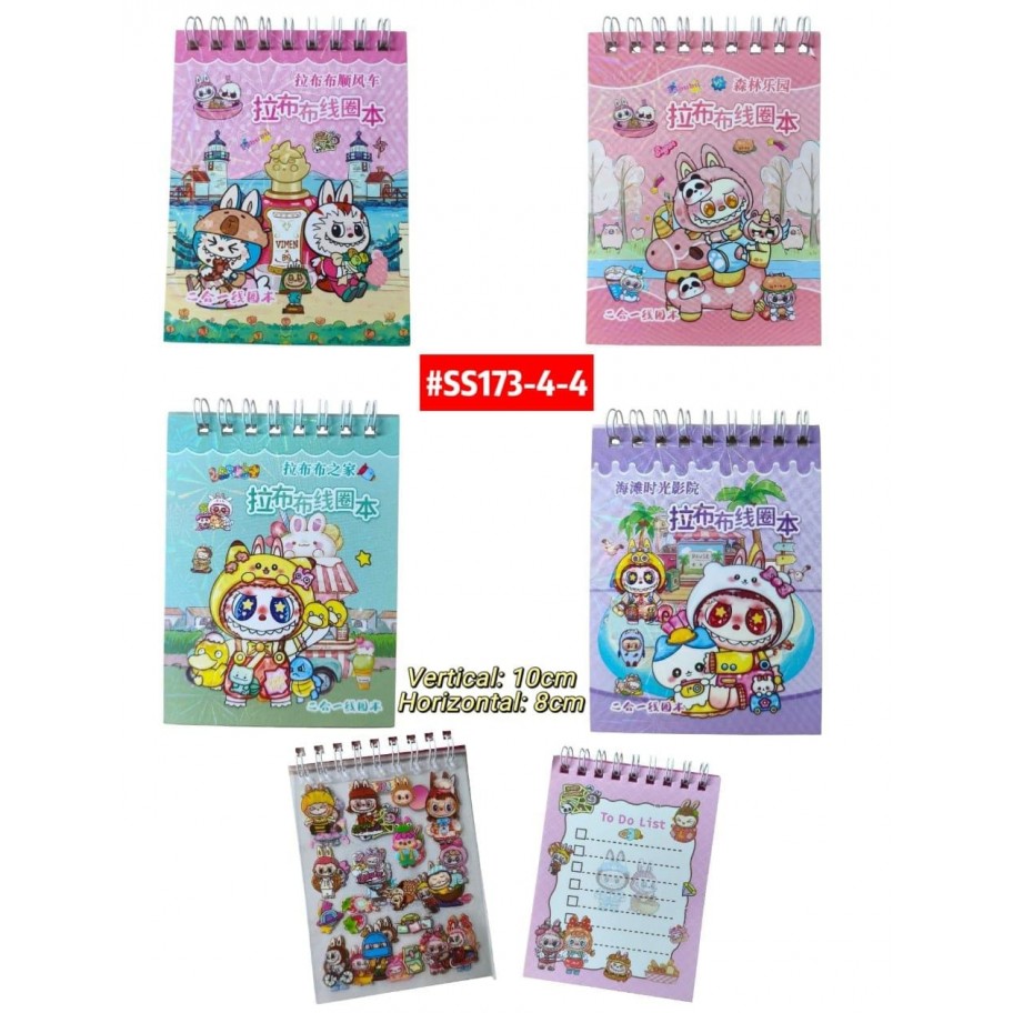 AGENDA CON STICKERS LABUBU #SS173-4-4 PROMO
