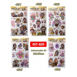 CALCOMANIA 3D LABUBU #ST-820 PROMO