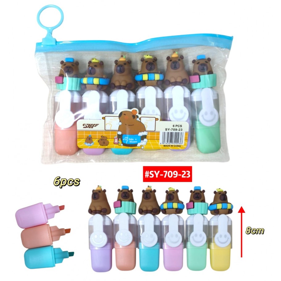 RESALTADORES CAPYBARA *6uds #SY-709-23