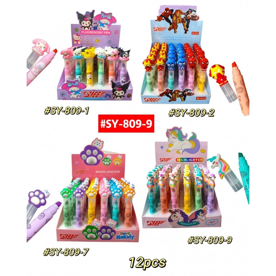 RESALTADORES 12uds #SY-809-9 PROMO