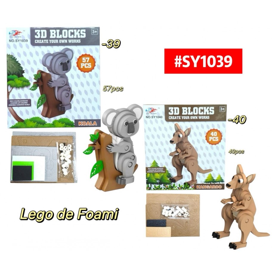 LEGO DE FOAMI KOALA  #SY1039 P.U