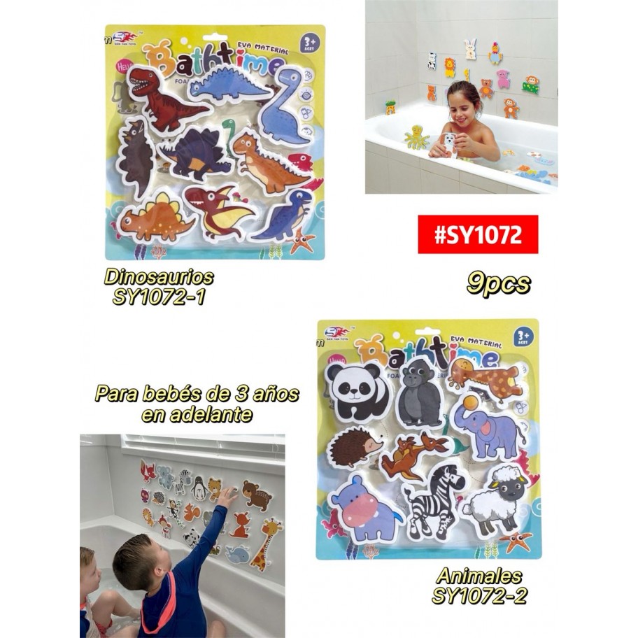 ANIMALES DE FOAMI 9pcs #SY1072 P.U