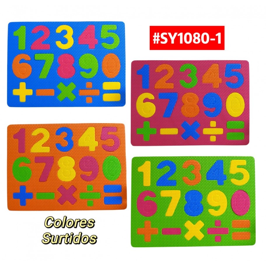 PLANTILLA DE NUMEROS #SY1080-1