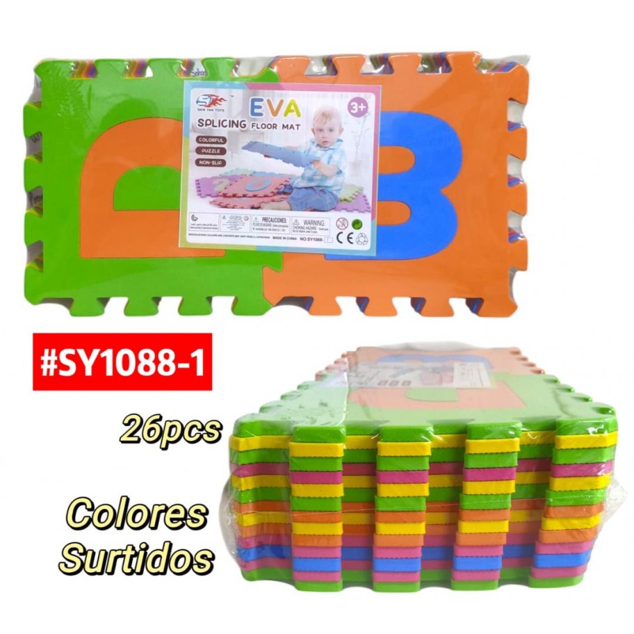 ALFOMBRA DE ABECEDARIO 26pcs #SY1088-1