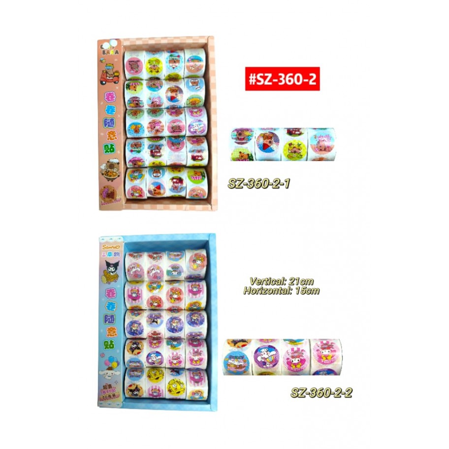 STICKERS CAJITA *20 SANRIO/CAPYBARA #SZ-360-2