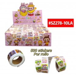 STICKERS EN ROLLO LABUBU #SZ278-10LA
