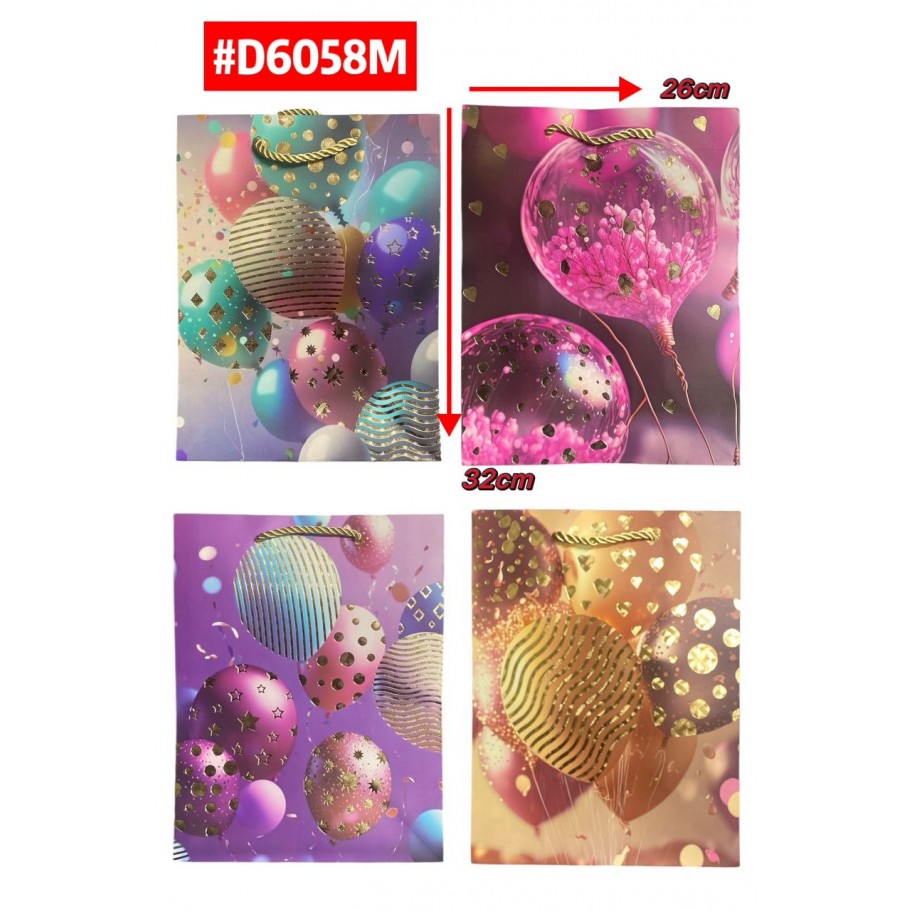 BOLSAS MEDIANAS DE REGALO  12uds #D6058M