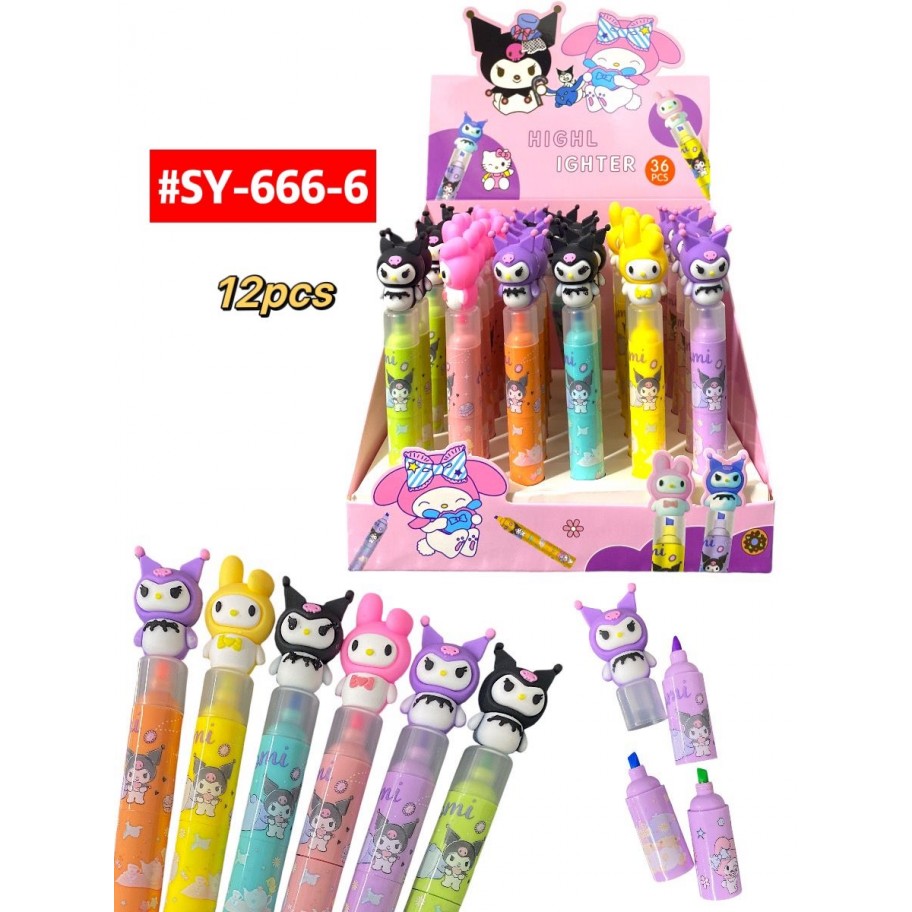 RESALTADORES 3 IN 1 KUROMI 12uds #SY-666-6