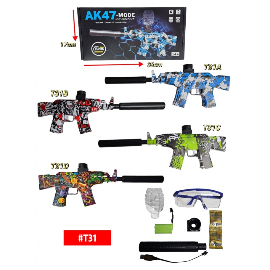 PISTOLA HIDROGEL AK47 #T31