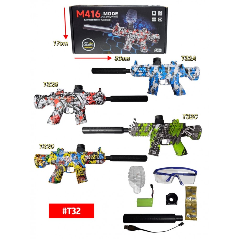 PISTOLA HIDROGEL M416 #T32