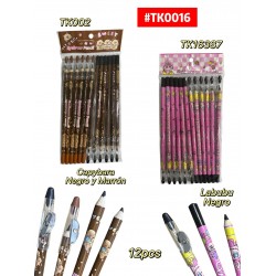 LAPIZ DE CEJAS *12 CAPYBARA LABUBU #TK0016 PROMO