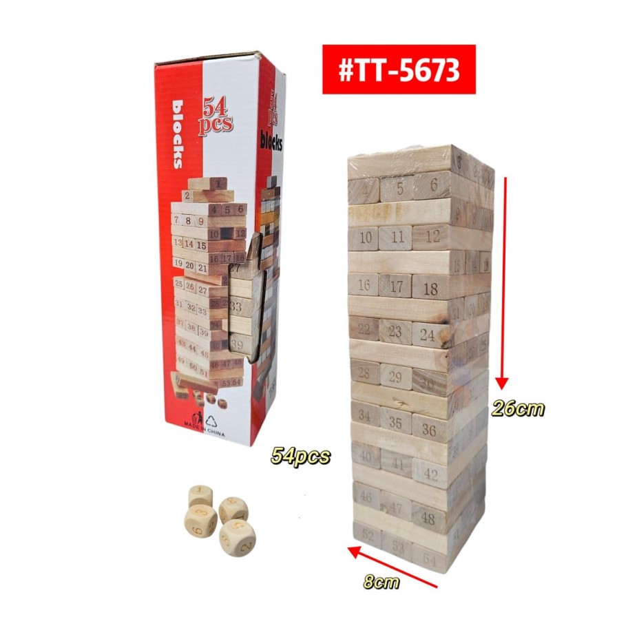 JENGA BLOCKS 54pcs #TT-5673