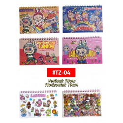 LIBRETA CON STICKERS LABUBU #TZ-04 PROMO