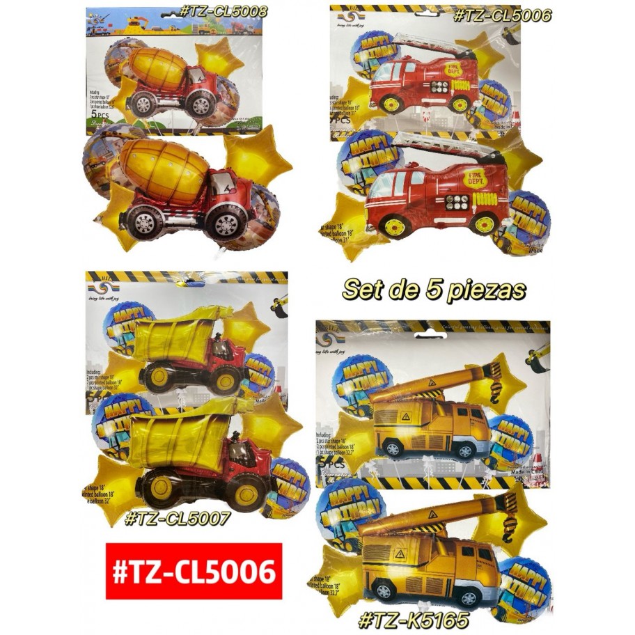 SET DE GLOBOS  5pcs #TZ-CL5006