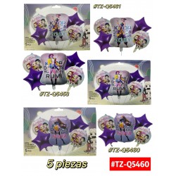 SET DE GLOBOS  5pcs #TZ-Q5460