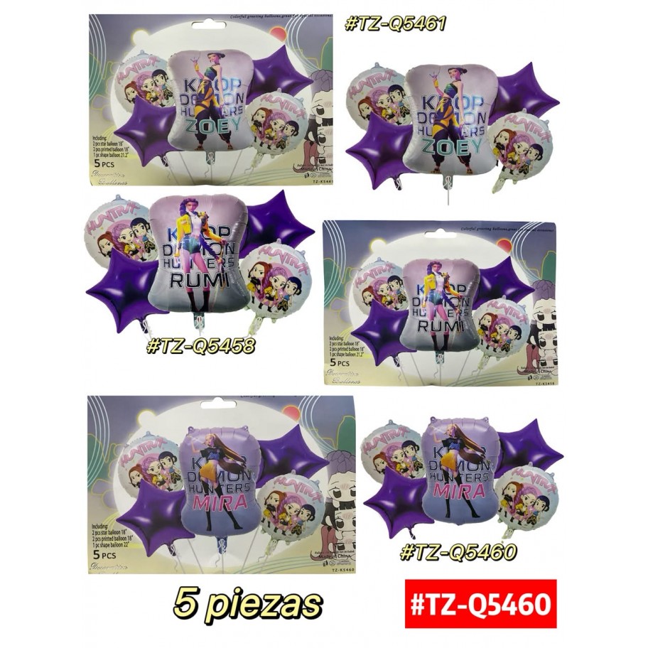 SET DE GLOBOS K-POP 5pcs #TZ-Q5460