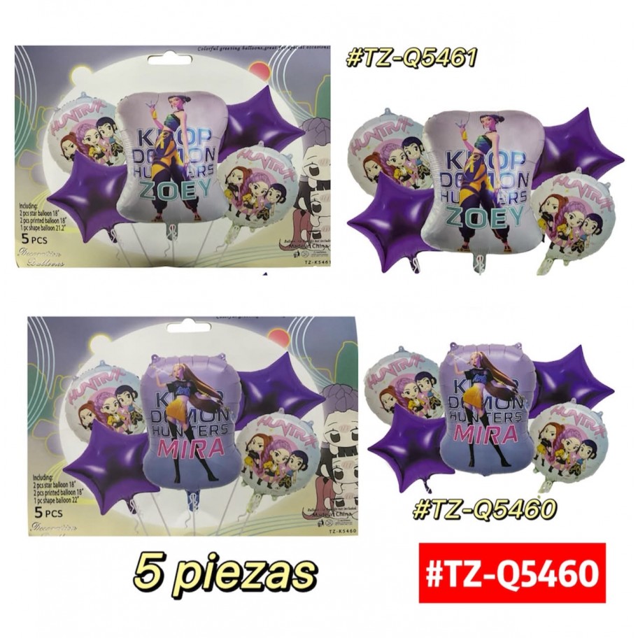 SET DE GLOBOS K-POP 5pcs #TZ-Q5460