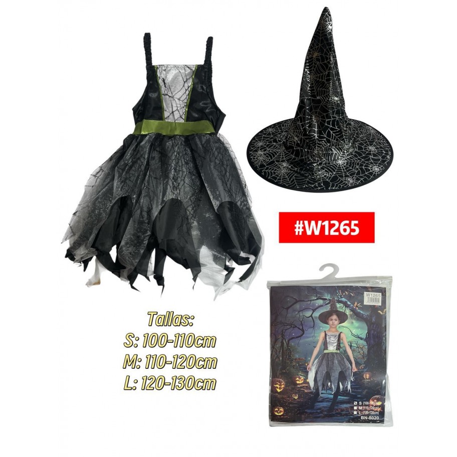 DISFRAZ DE BRUJA #W1265