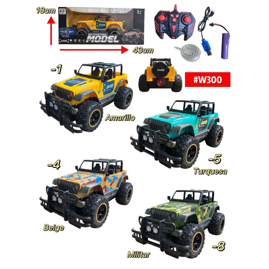 CARRITO JOEP CONTROL REMOTO #W300 P.U
