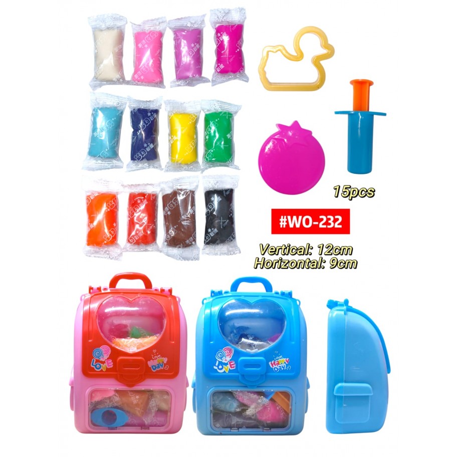 PLASTIDEDOS MOCHILA 15pcs #WO-232