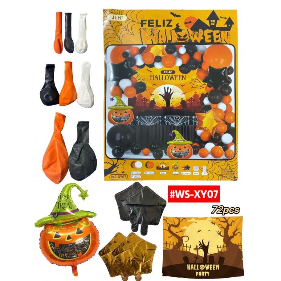 SET DE GLOBOS HALLOWEEN #WS-XY07 P.U