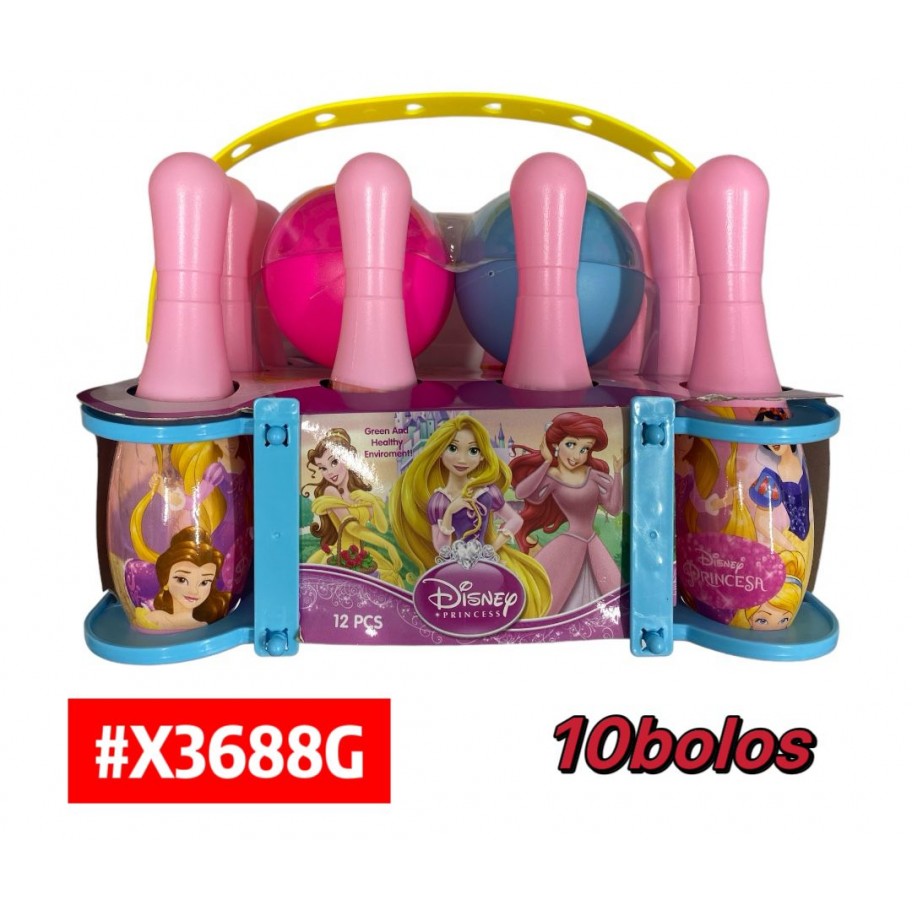 SET DE BOWLING PRINCESAS 10pcs #X3688G