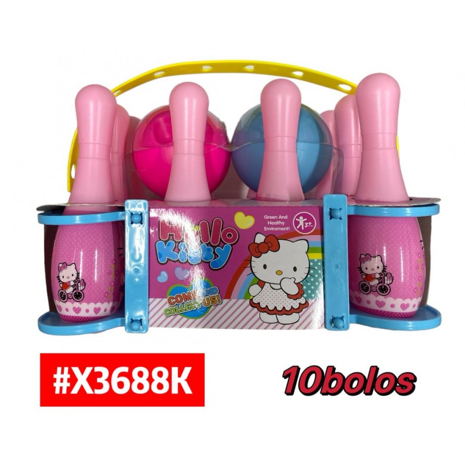 SET DE BOWLING HELLO KITTY 10pcs #X3688K