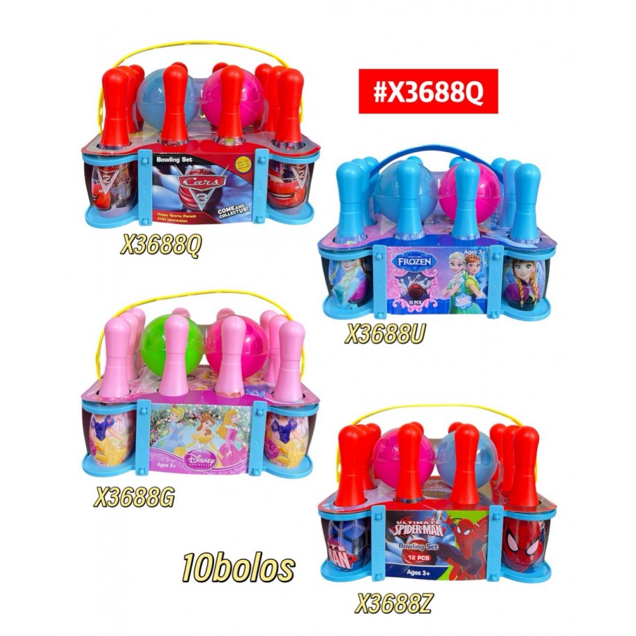 SET DE BOWLING INFANTIL 12pcs #X3688Q P.U