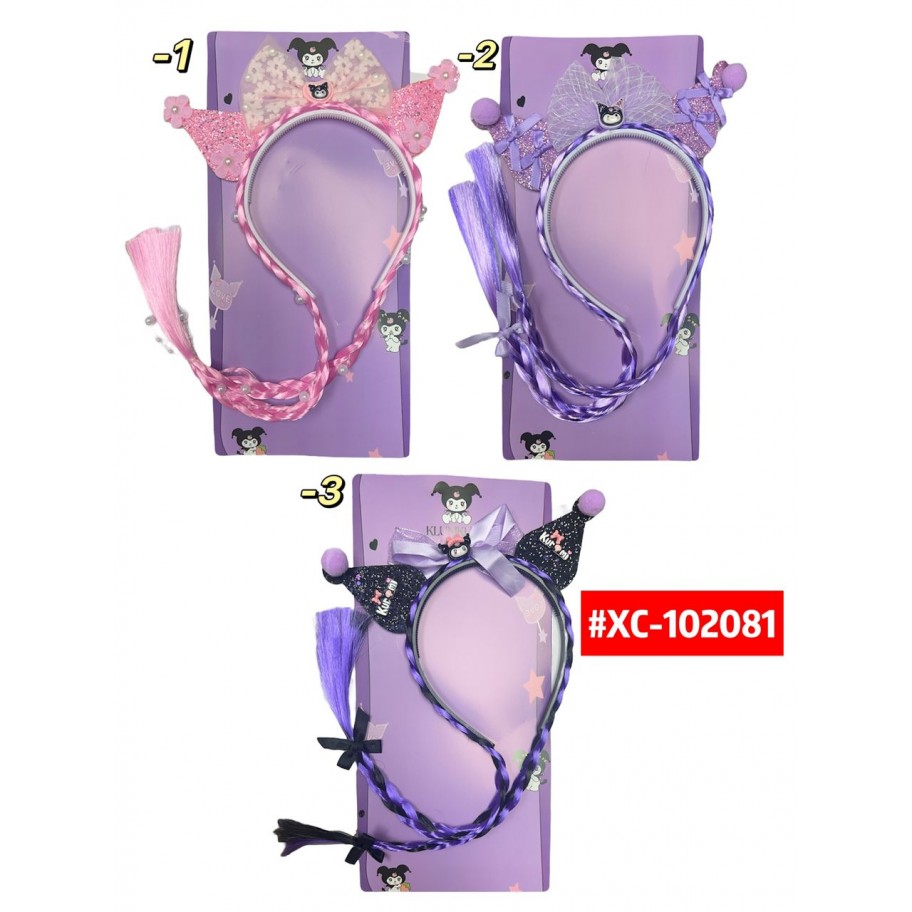 CINTILLO KUROMI CON EXTENSIONES #XC-102081 P.U
