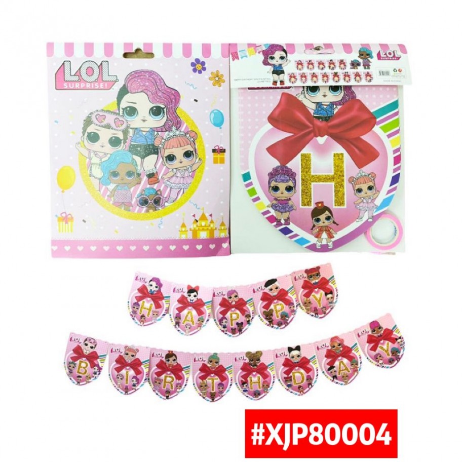 BANDERIN HAPPY BIRTHDAY L.O.L #XJP80004 PROMO