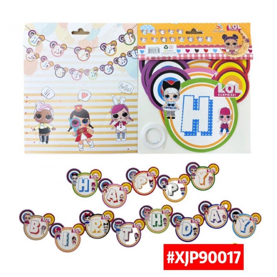 BANDERIN HAPPY BIRTHDAY L.O.L #XJP90017 PROMO