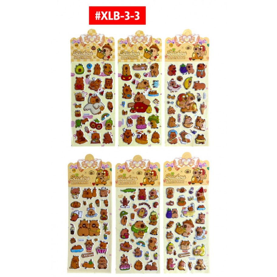 STICKERS CAPYBARA #XLB-3-3