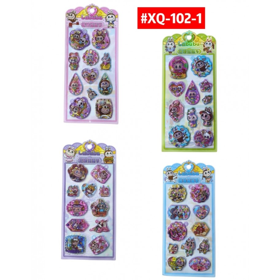 STICKERS DE AGUA LABUBU #XQ-102-1