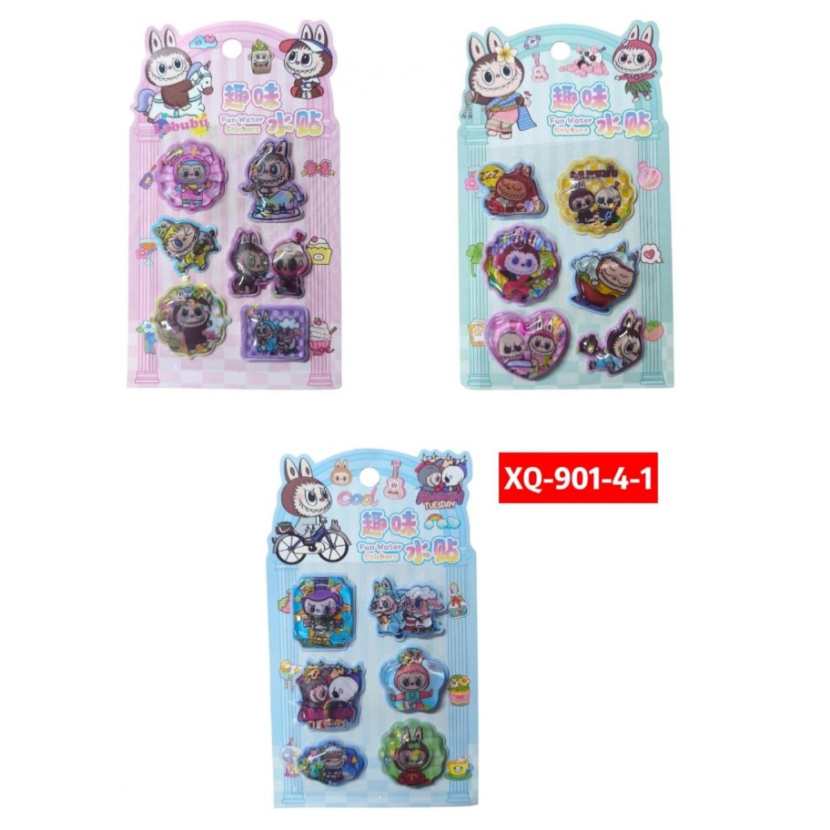 STICKERS DE AGUA LABUBU #XQ-901-4-1 PROMO